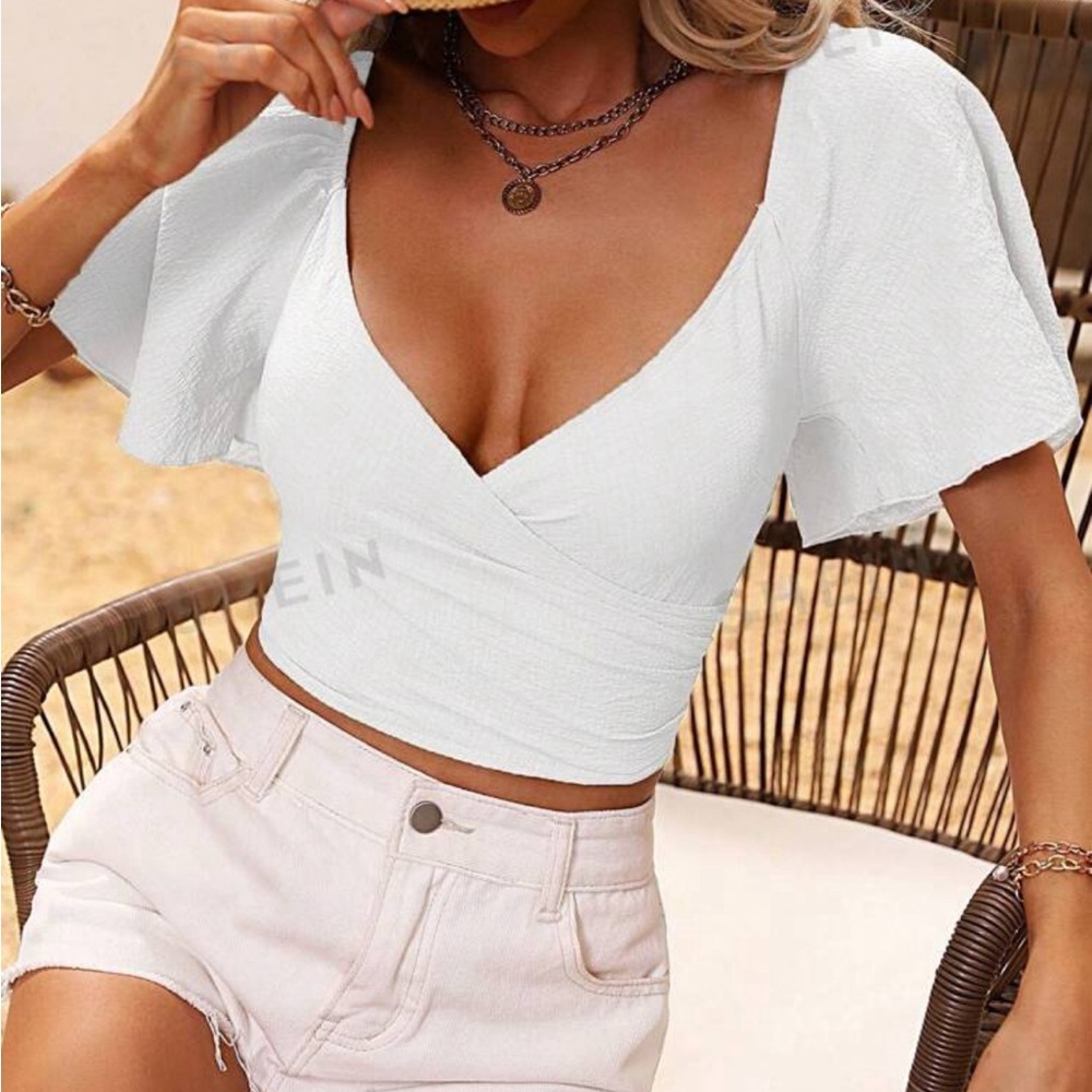 White Crop Top